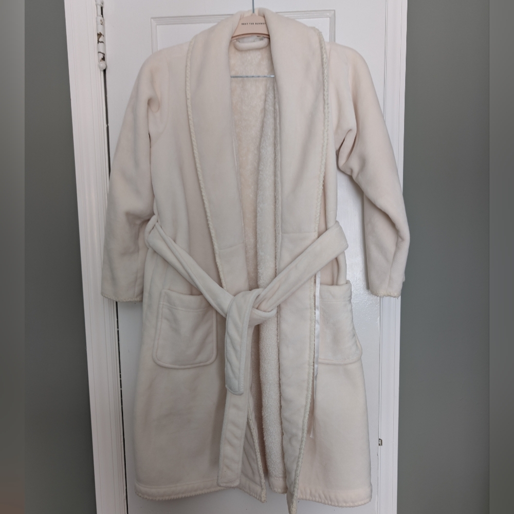 Pottery Barn Soft Cream Robe